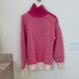 Ganni Pink and Cream Women's Sweater